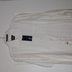 Nautica Royal Oxford Style Long Sleeve Dress Shirt (Size: 16; Waist 34-35)